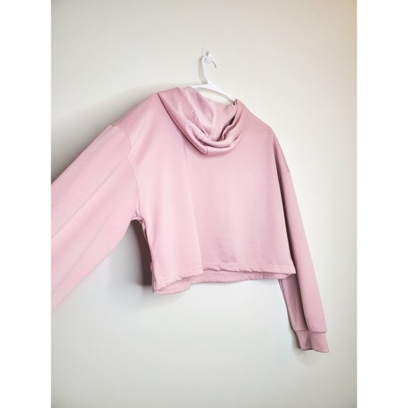 Cider Cropped Red Swirl Dusty Pink Hoodie - Picture 10 of 14